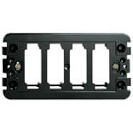 8000 SERIES FRAME, 4 MODULE WITH SCREWS, BLACK