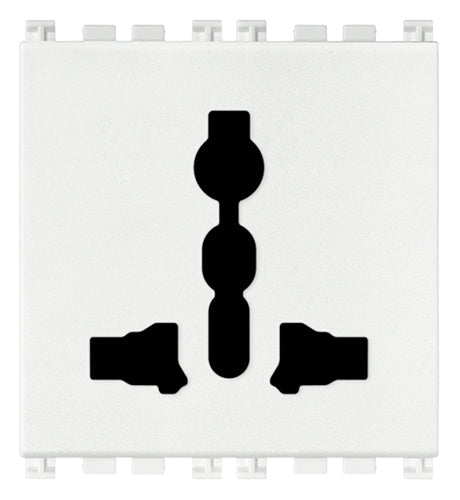 ARKE: 2P+E13A SICURY MULTISTRANDED OUTLET WHITE