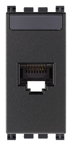 ARKE SERIES RJ45 CAT5E NETSAFE UTP OUTLET GREY