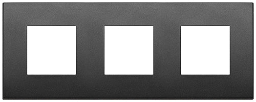 ARKE: COVER PLATE 6M (2+2+2) METAL, MATT GRAPHITE
