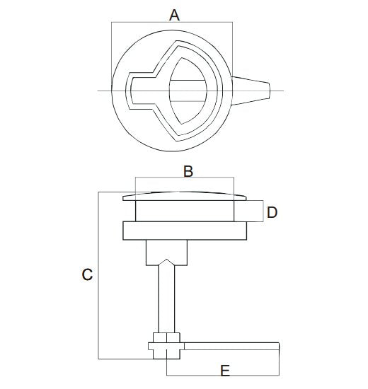 MARINE HATCH LATCH WITH LOCKING BAR 316 STAINLESS STEEL  0554-1003