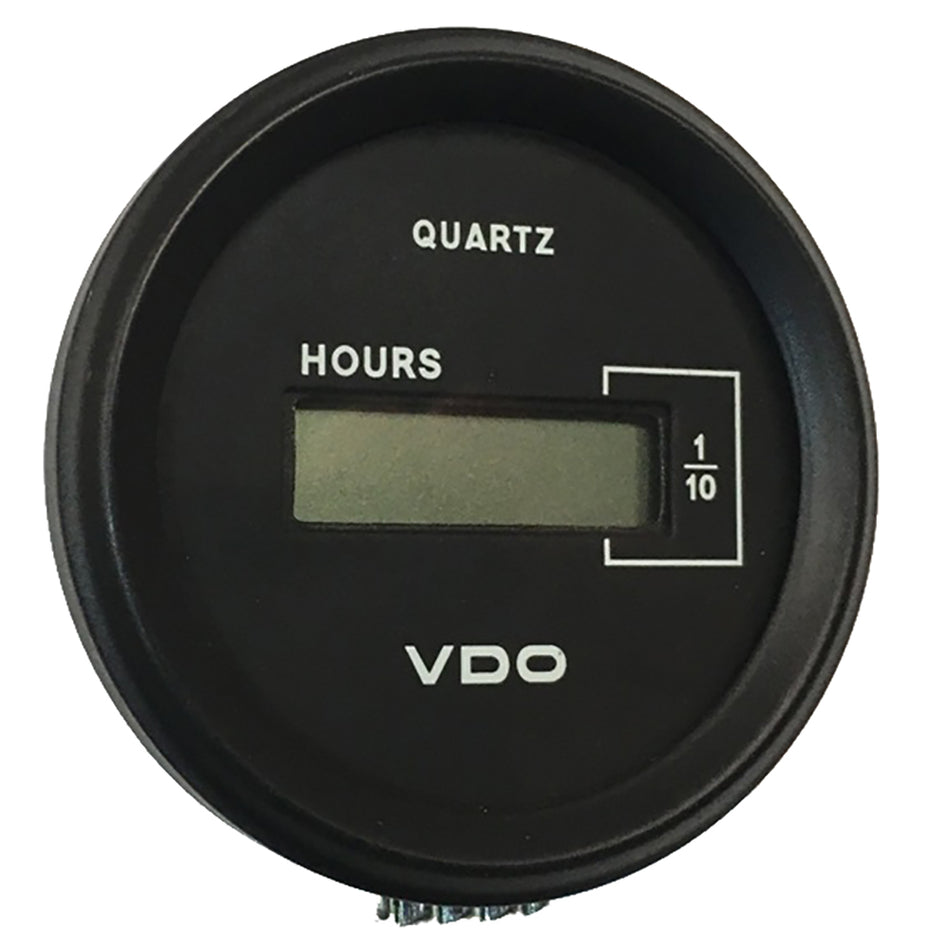 VDO Cockpit Marine 52mm (2-1/16") LCD Hourmeter - Black Dial/Chrome Bezel  [331-546]