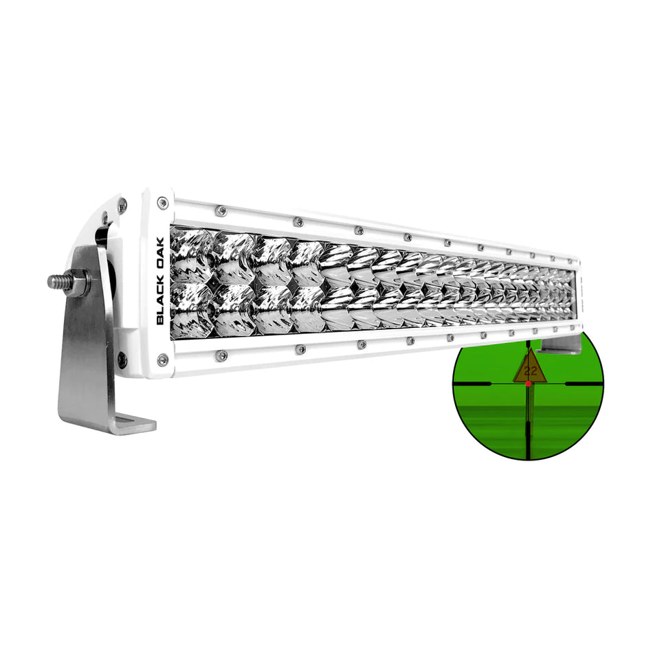 Black Oak Pro Series Double Row Combo Infrared 20" 850nm Light Bar - White  [20MIR-850]